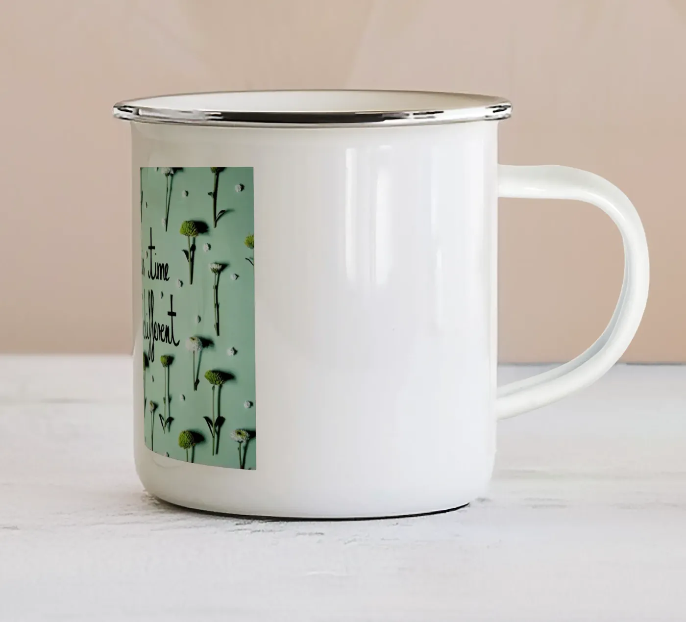 Maybe enamel mug by Jana Otto