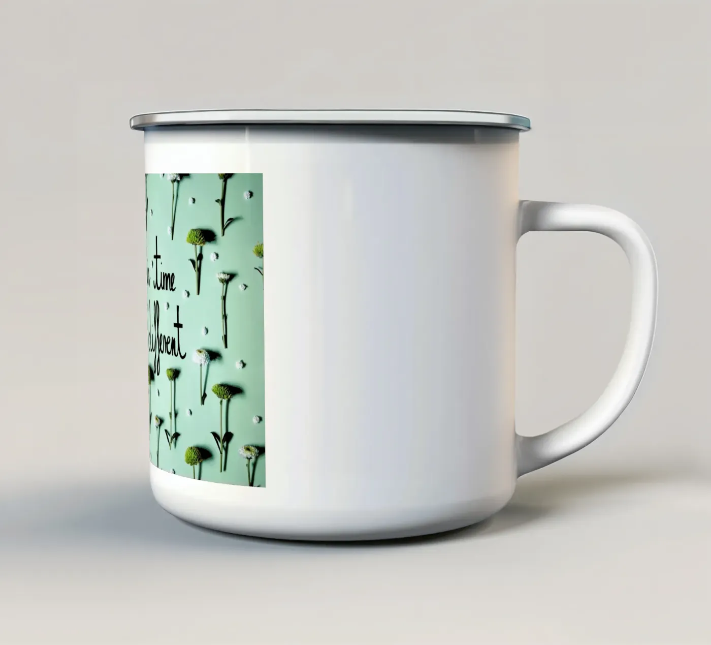 Maybe enamel mug by Jana Otto