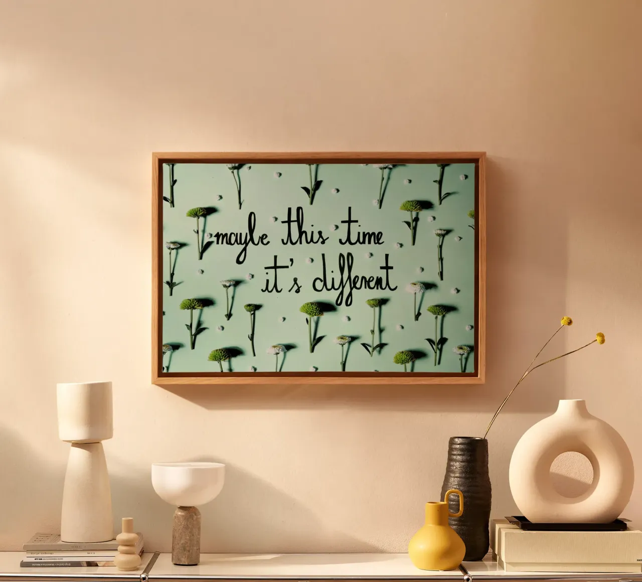 Maybe canvas met Baklijst van Jana Otto