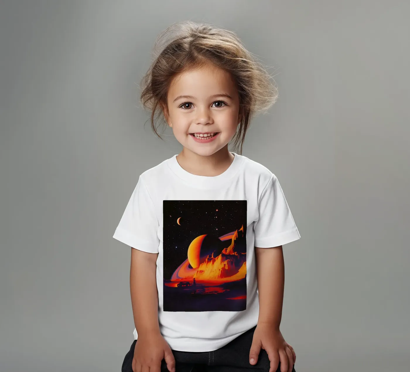 Paesaggio alieno t-shirt bambini da Taudalpoi