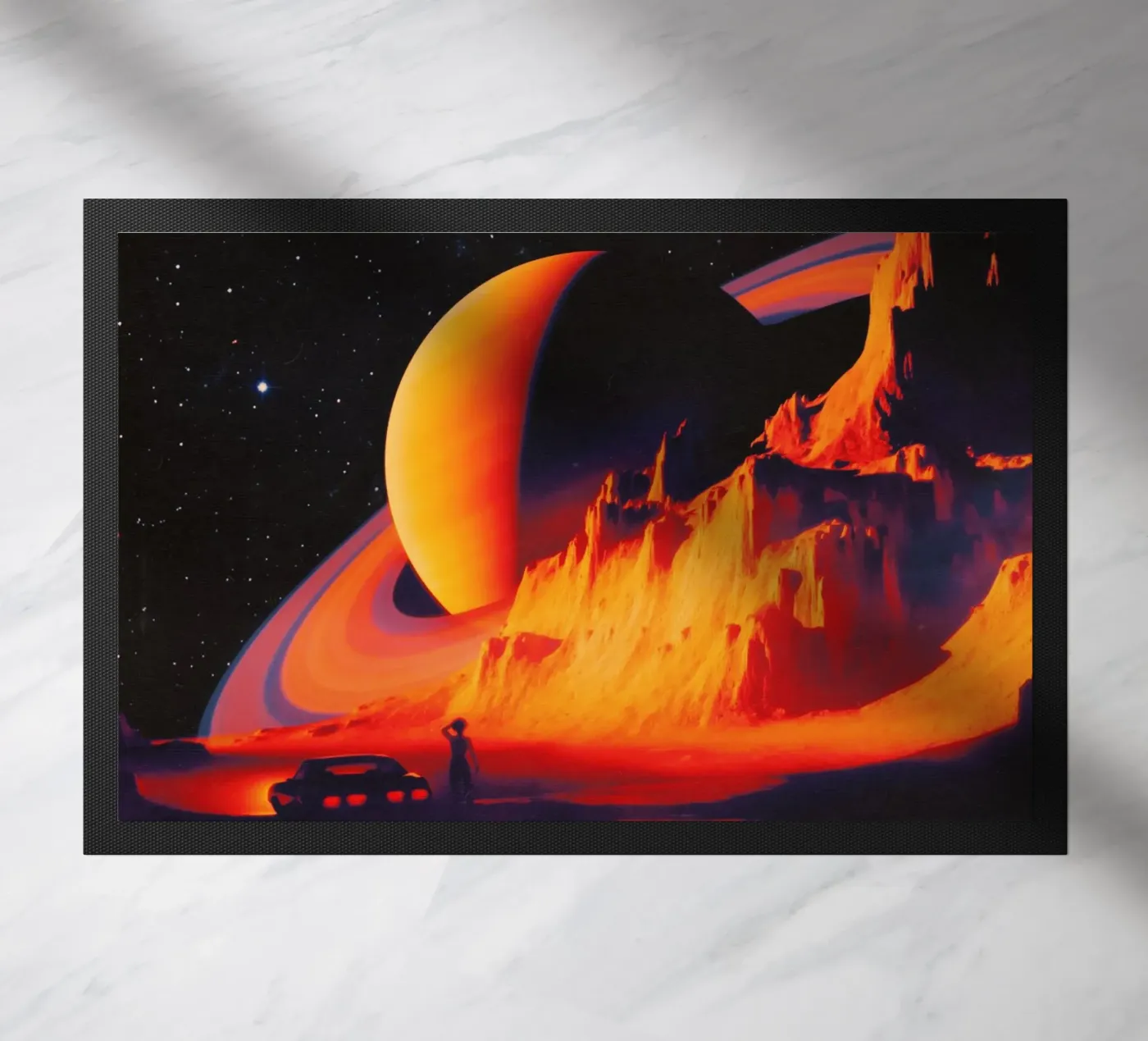 Alien Landscape doormat by Taudalpoi