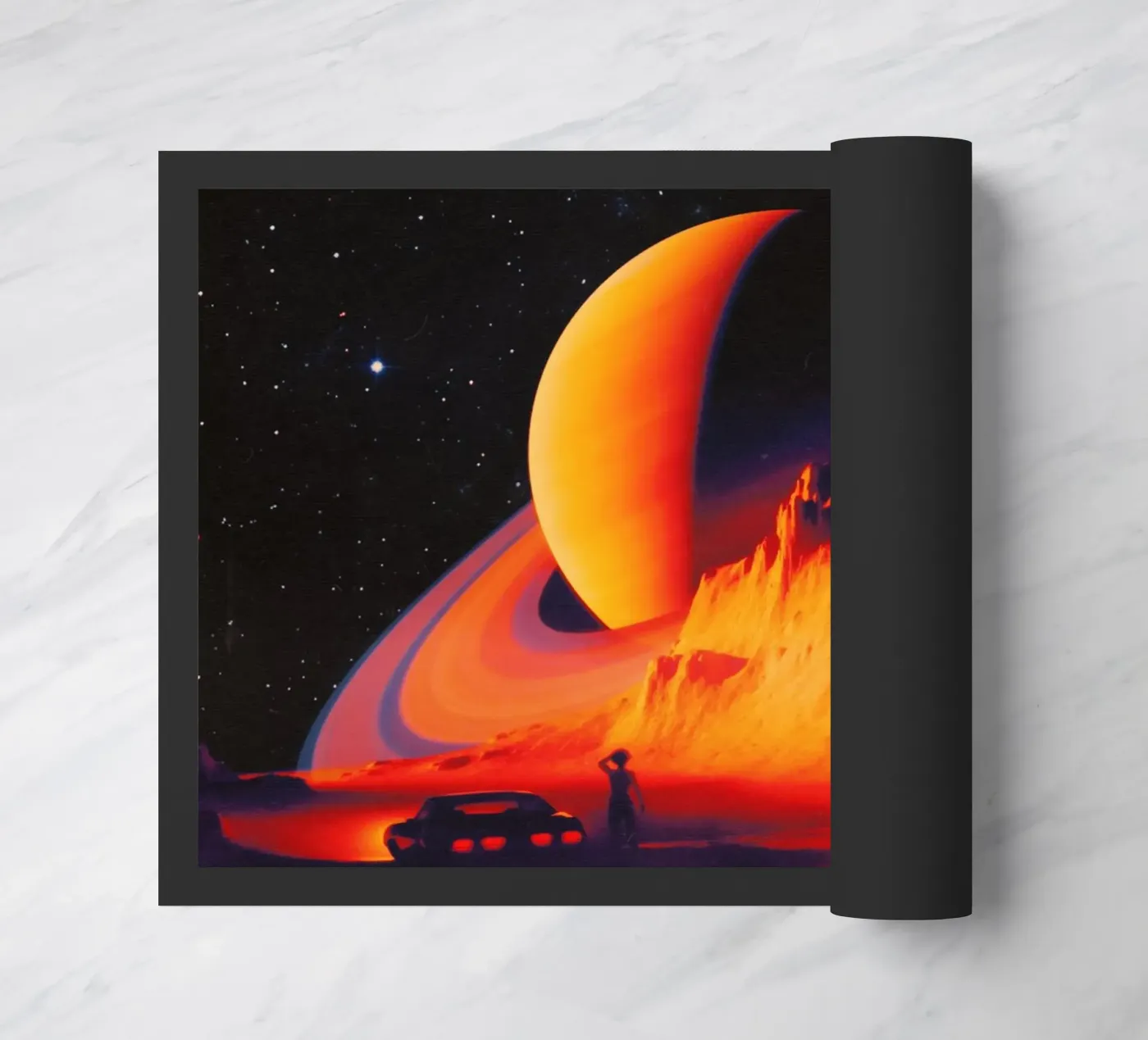 Alien Landscape doormat by Taudalpoi