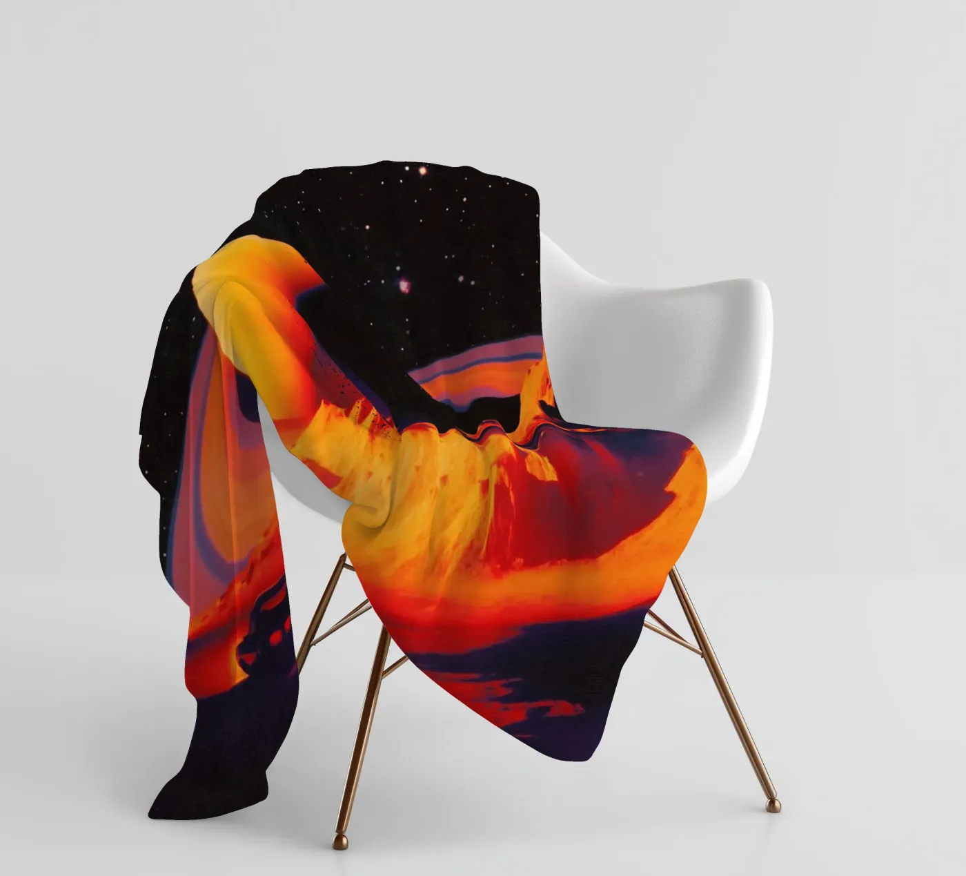 Alien Landscape Fleecedecke von Taudalpoi