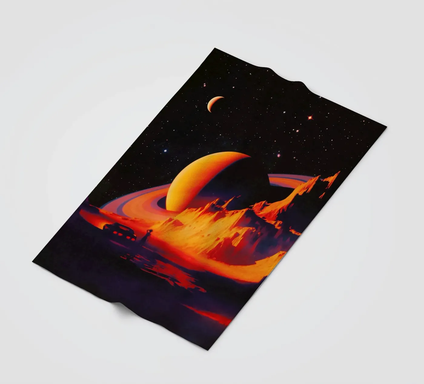 Alien Landscape Fleecedecke von Taudalpoi