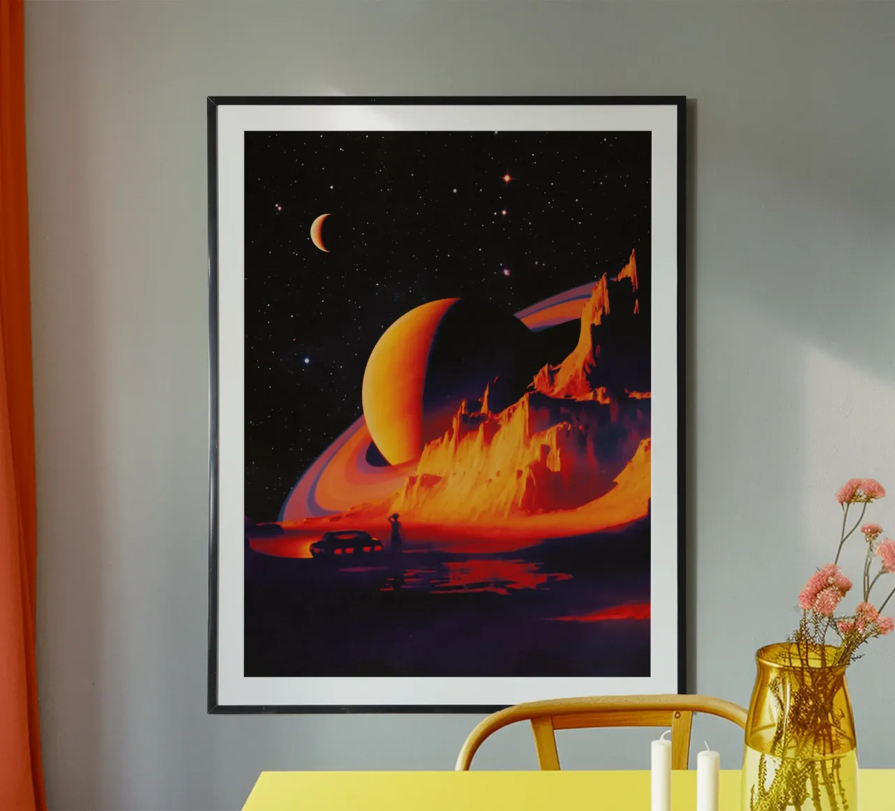 Buitenaards landschap poster van Taudalpoi