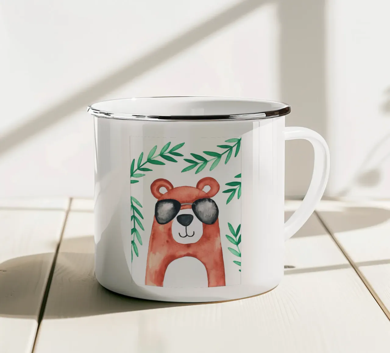 Sunny bear tazza in smalto da BAINAI KIDS