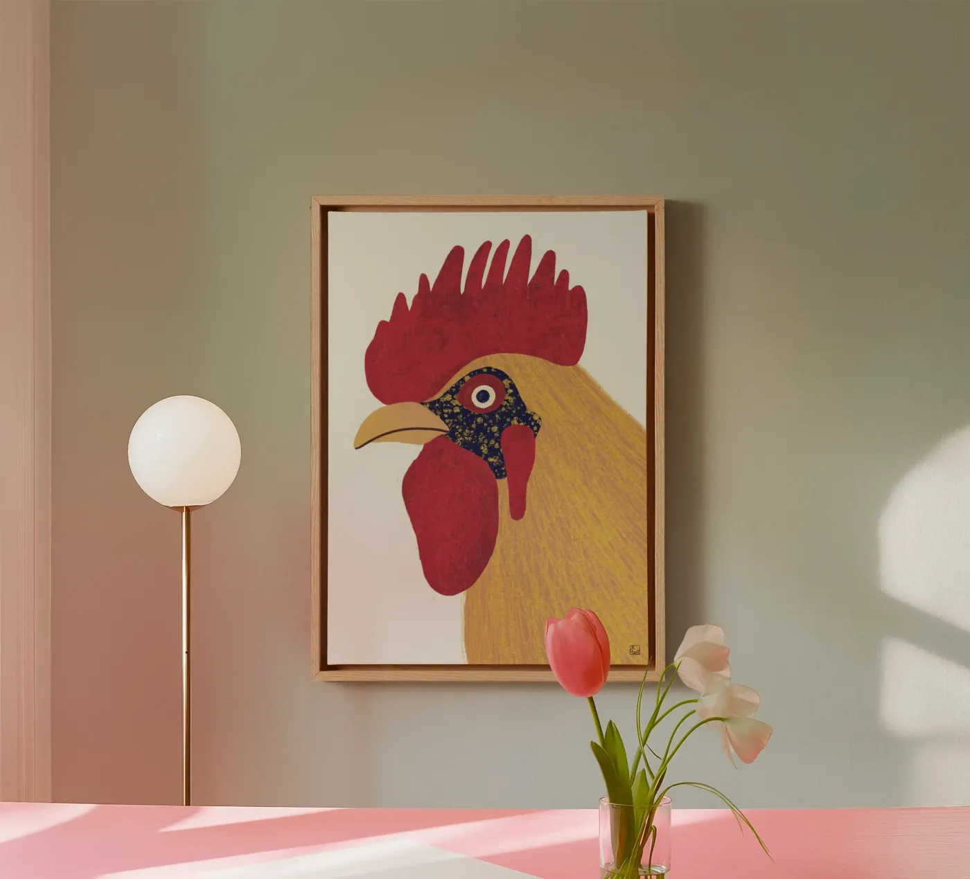 Culeca hen canvas van Be Mart