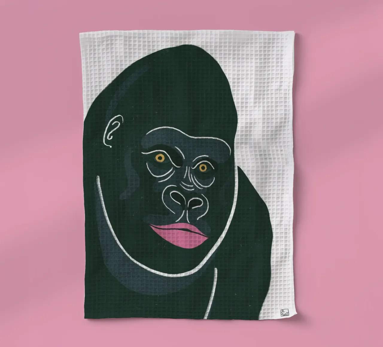 Gorilla With Green Fur canovaccio da cucina da Be Mart