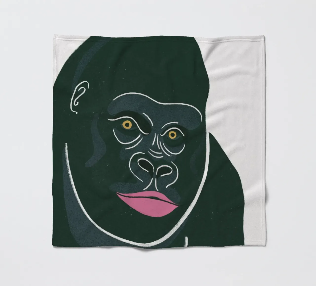 Gorilla With Green Fur coperta in pile da Be Mart