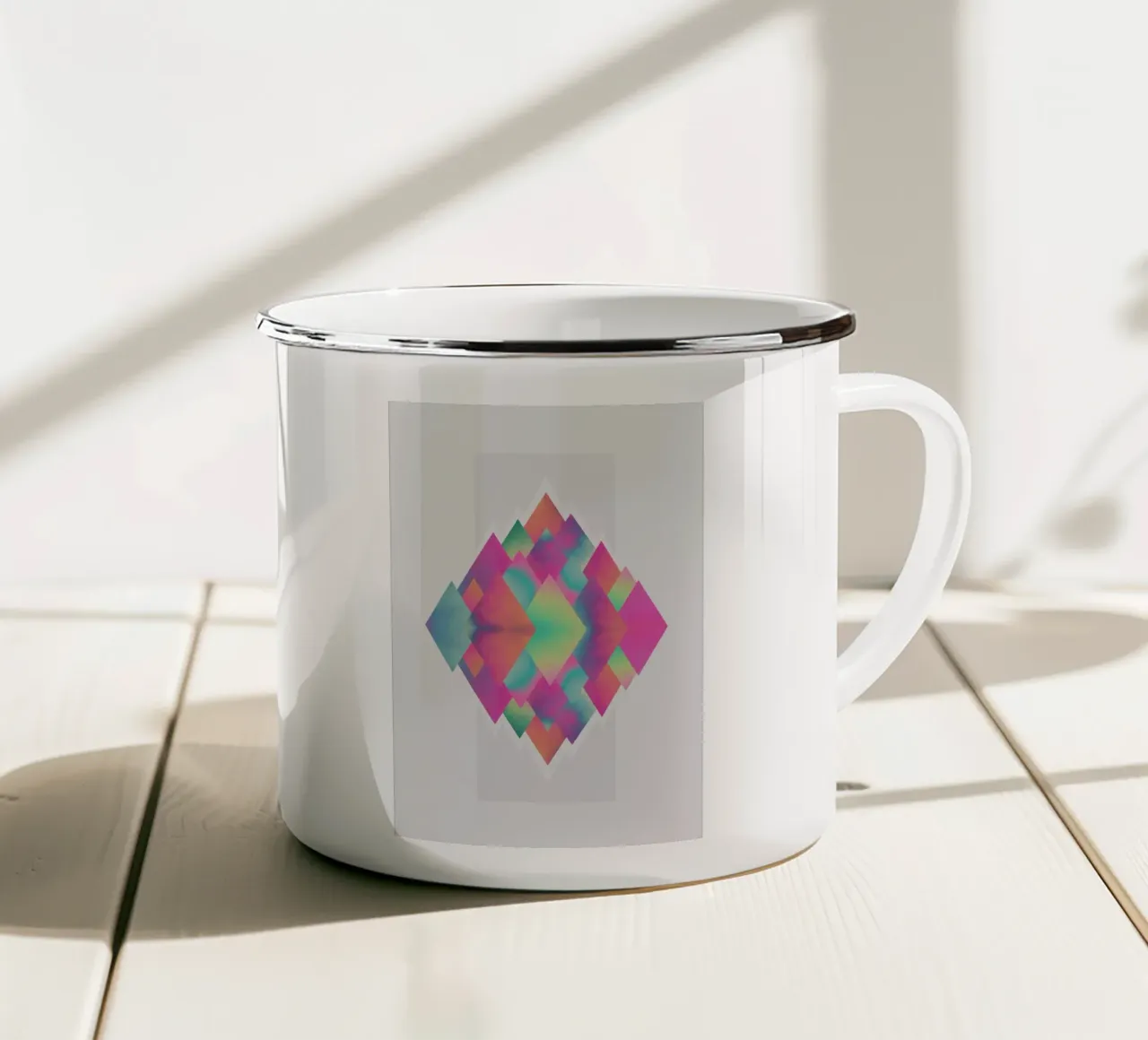 Time For Yourself enamel mug by Adam Priester