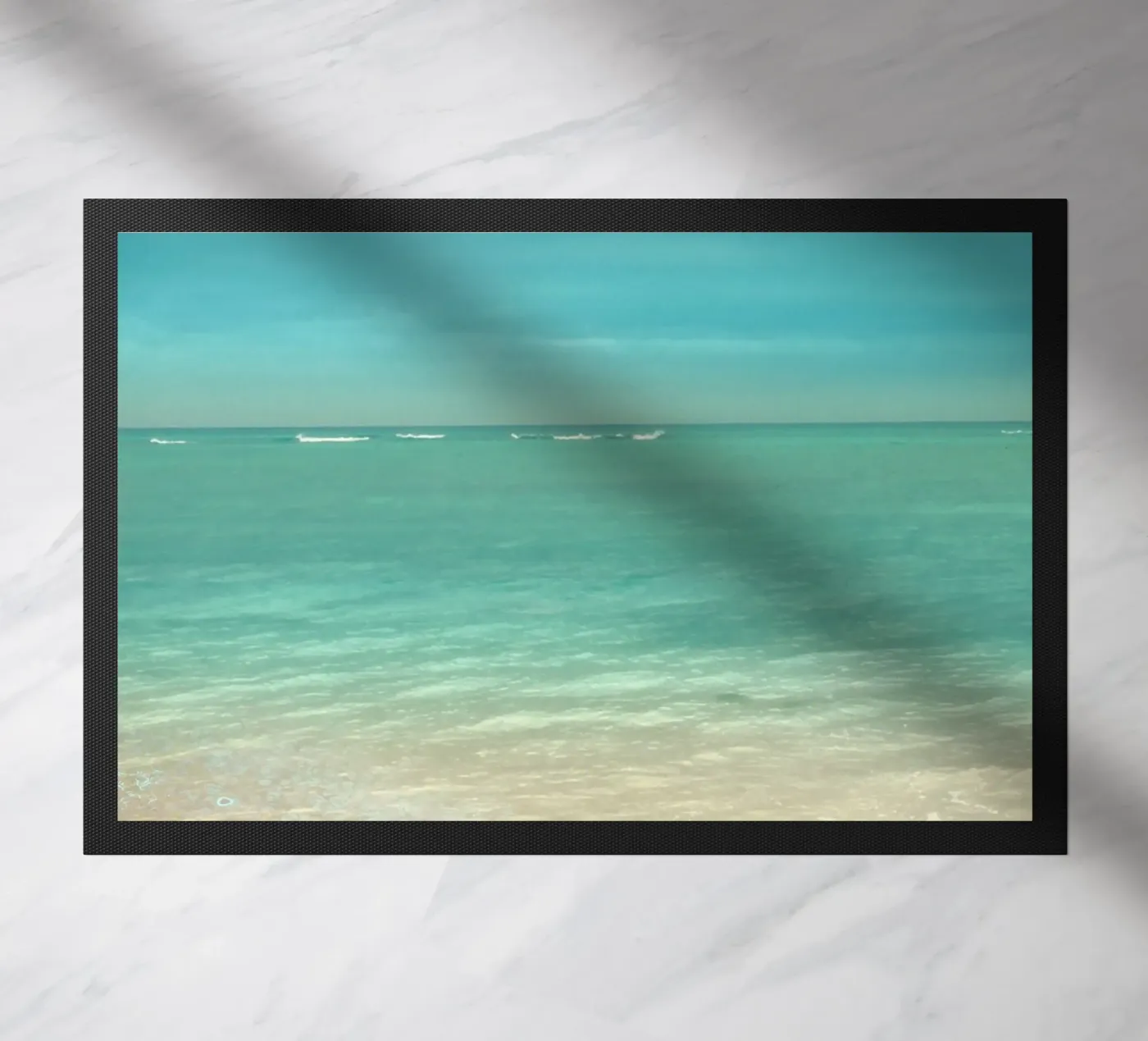 Tropical Sea doormat by Eva Nev Photography