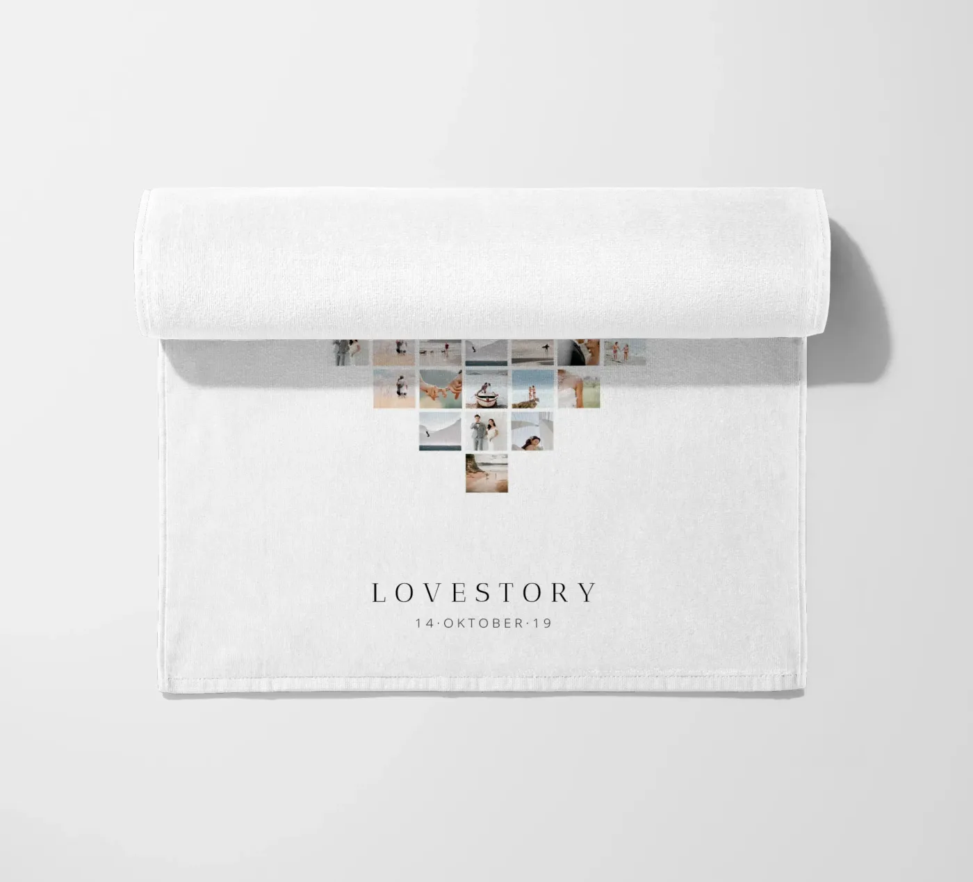 Lovestory strandhanddoek van we line studio - design