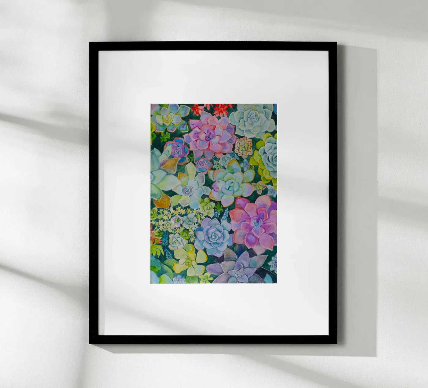 Cactustuin hahnemühle van Eva Nev Watercolor