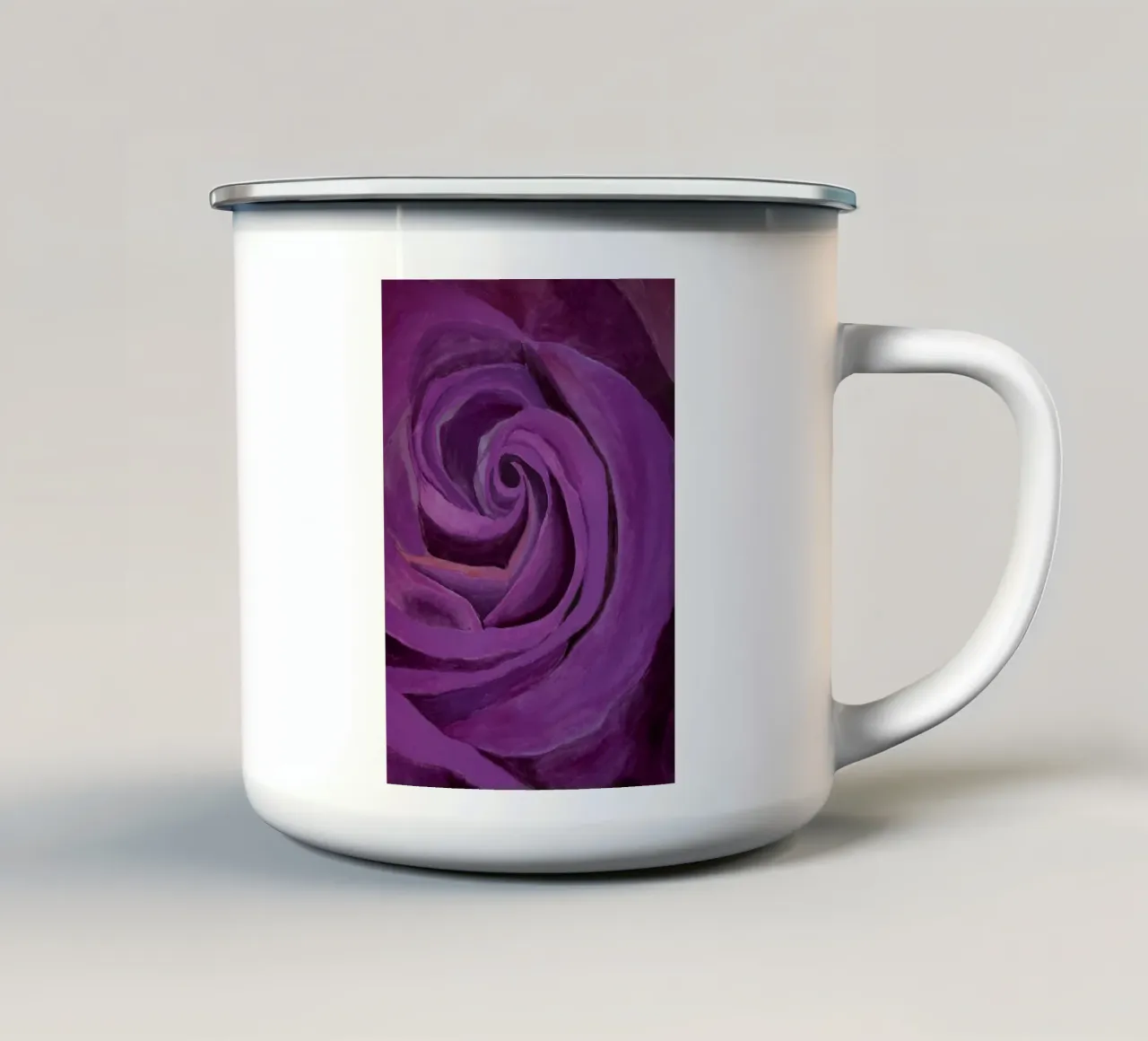 Rosa Carmens tazza in smalto da Eva Nev Watercolor