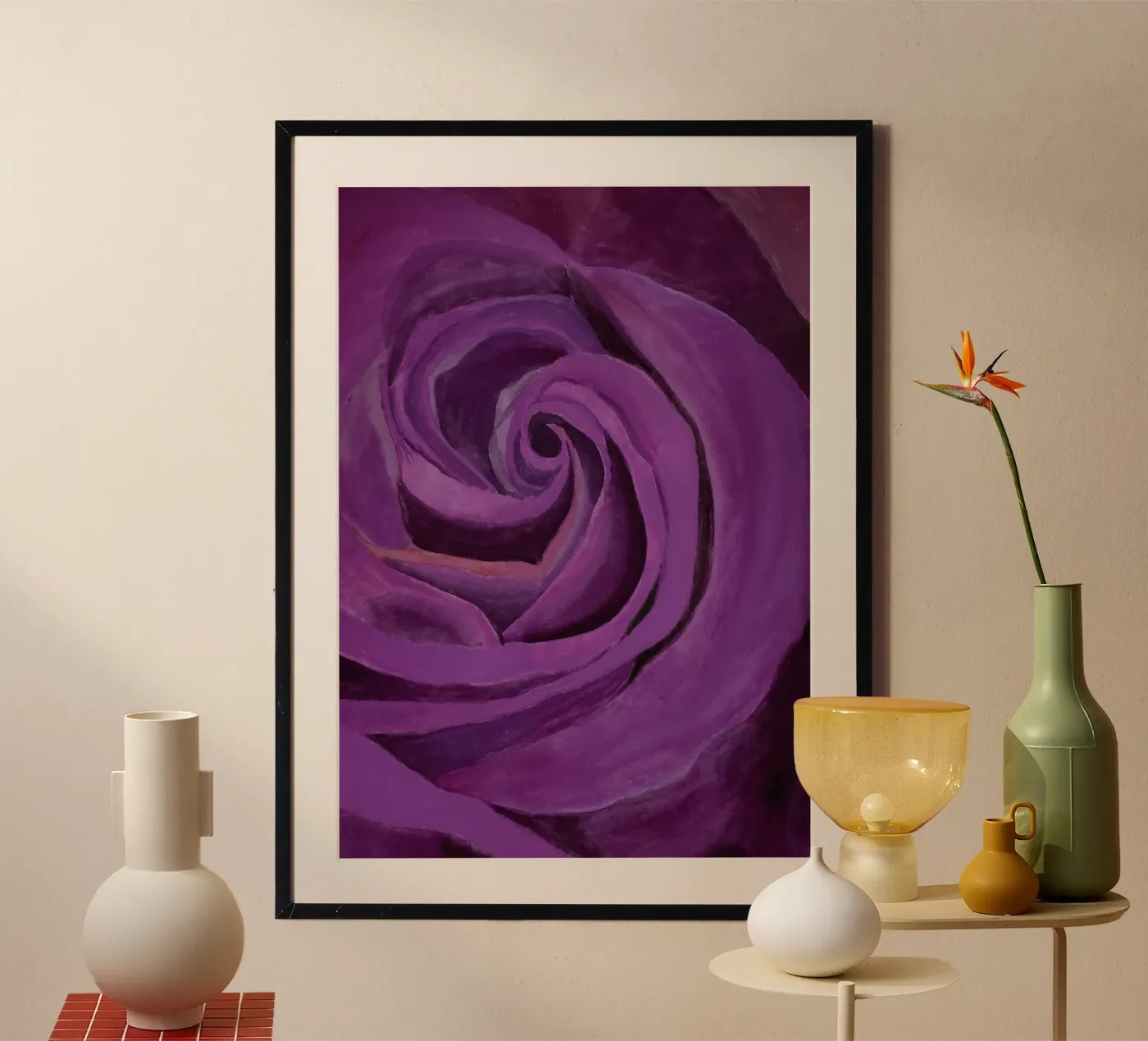 Rosa Carmens poster da Eva Nev Watercolor