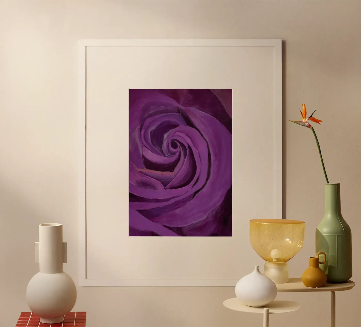 Rosa Carmens poster da Eva Nev Watercolor