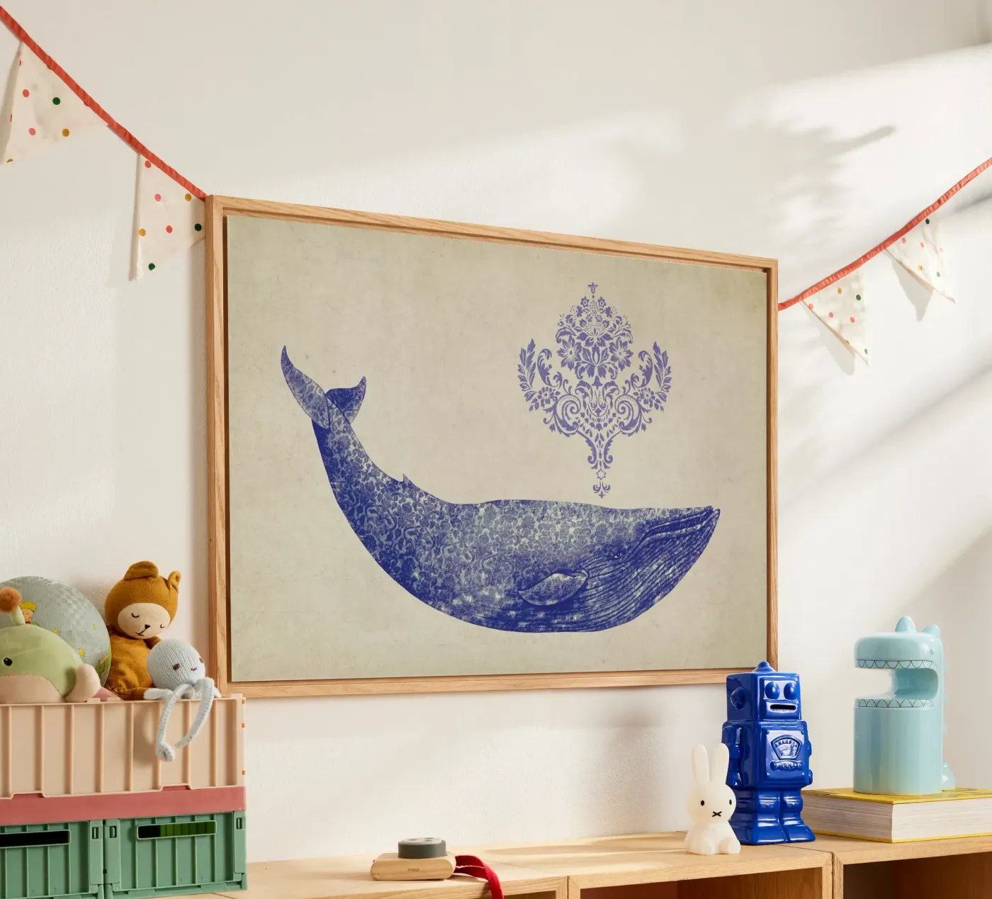 Damask Whale plexiglass da Terry Fan