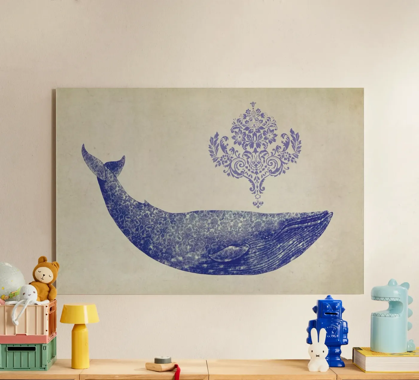 Damask Whale plexiglass da Terry Fan