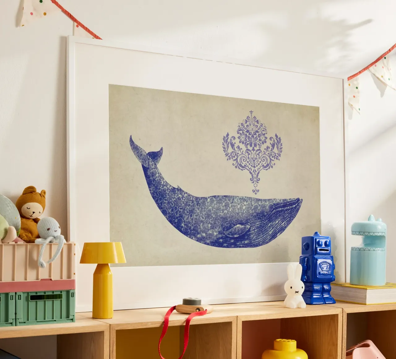 Damask Whale poster da Terry Fan