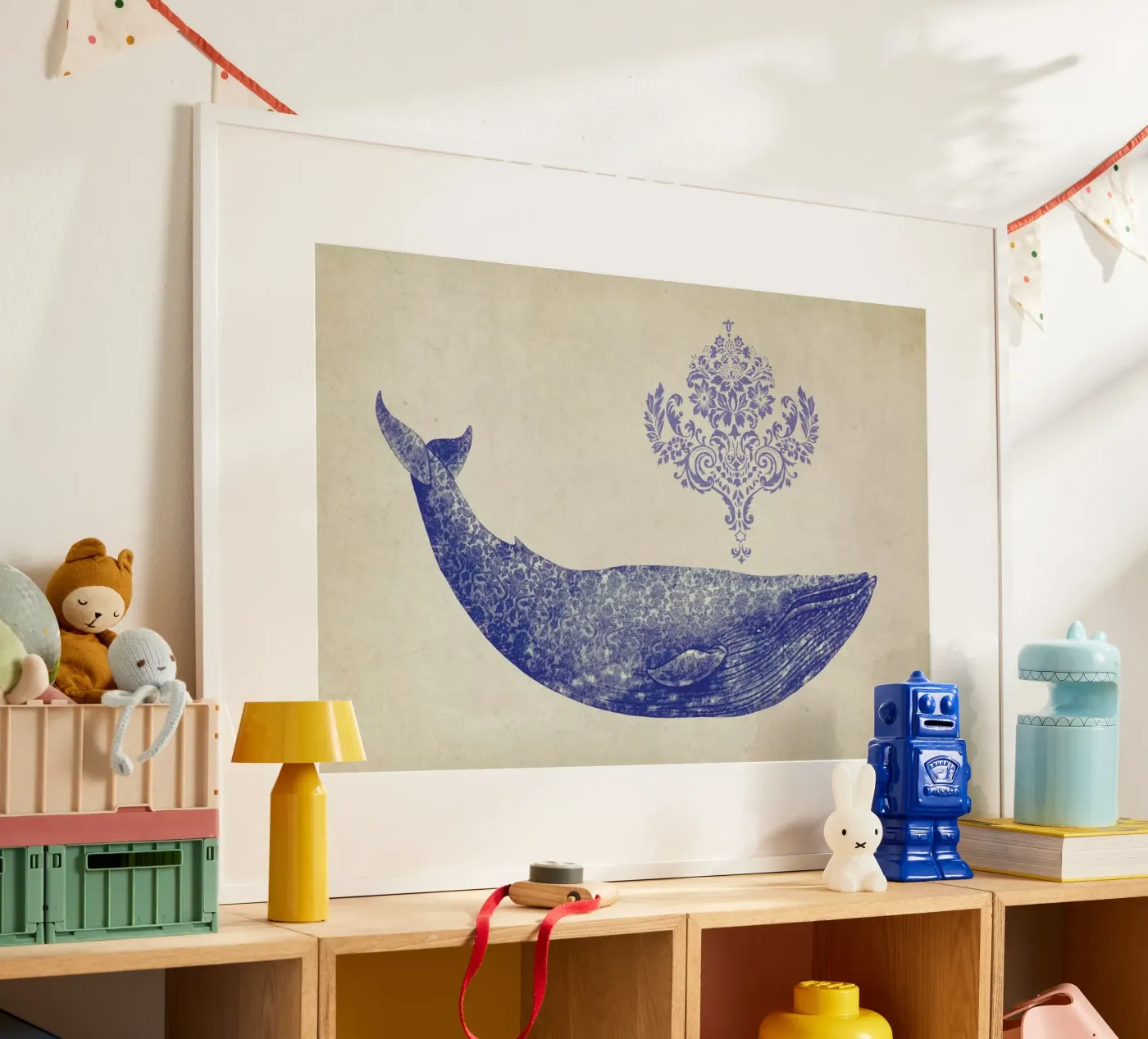 Damask Whale poster da Terry Fan