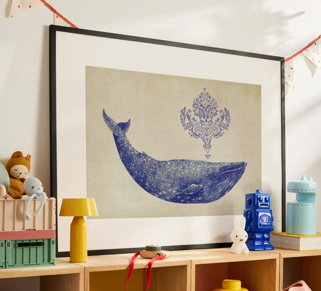 Damask Whale carta hahnemühle da Terry Fan