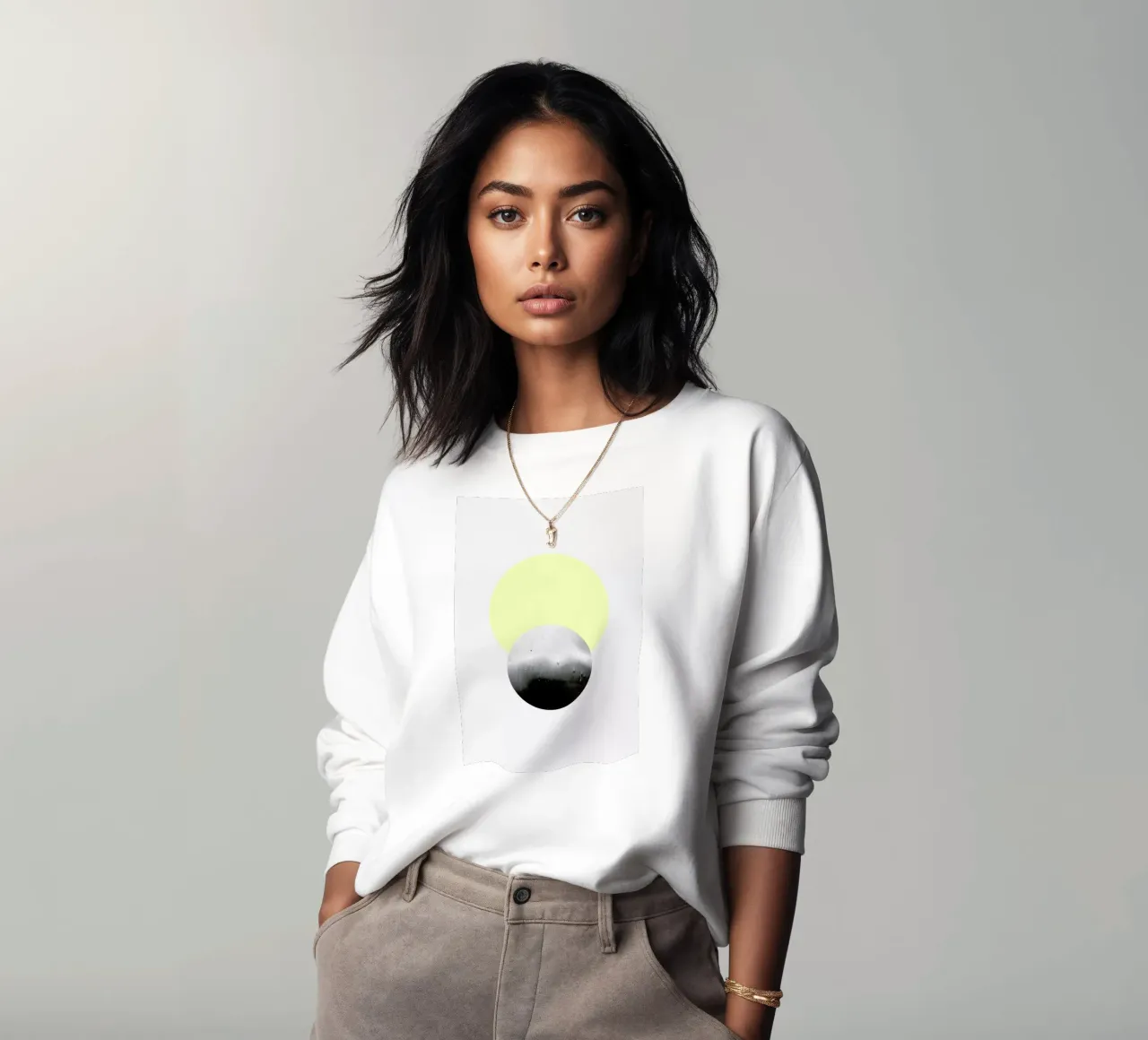 Sun & Moon sweatshirt by STUDIO LEEMO