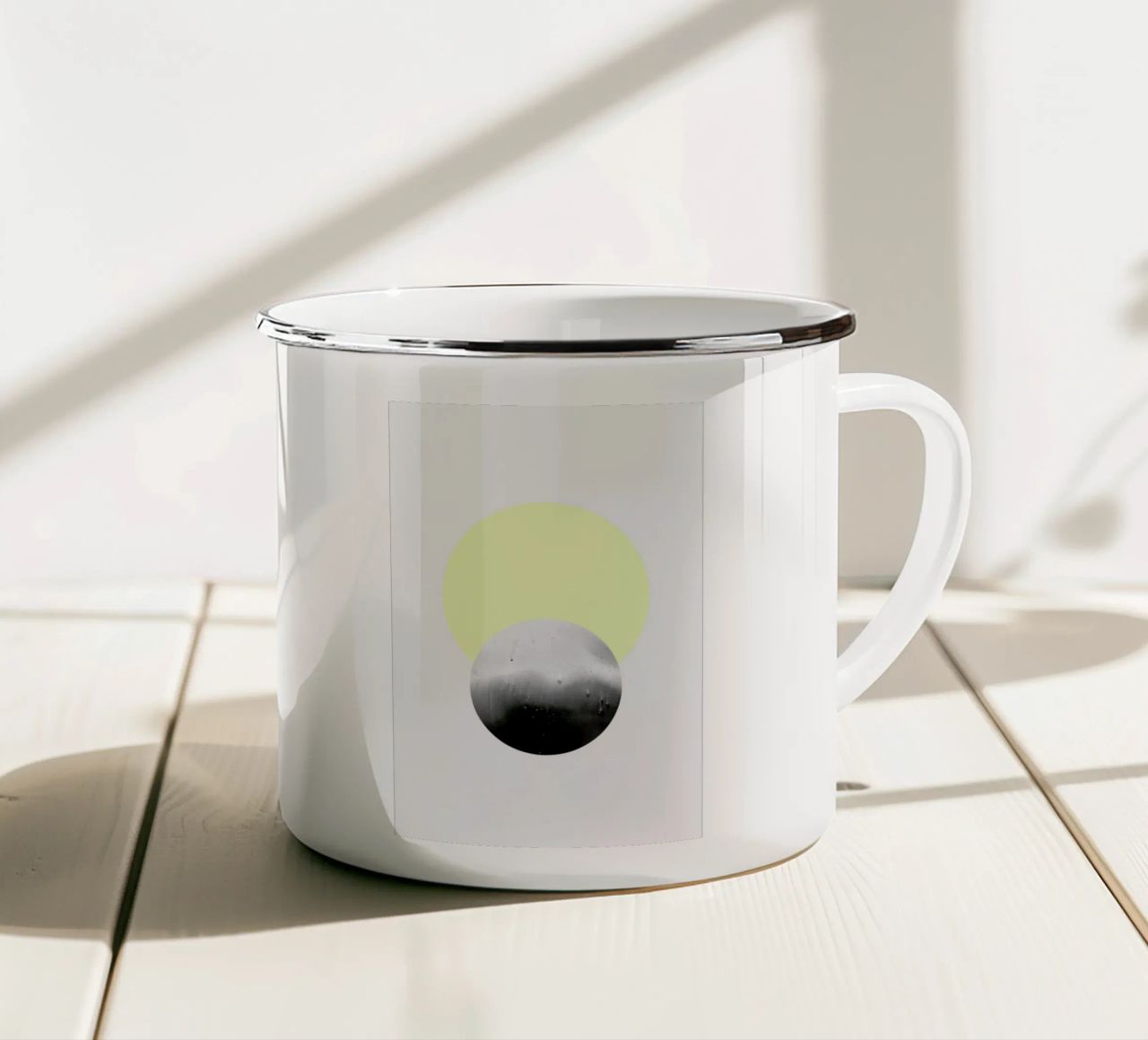 Sun & Moon tazza in smalto da STUDIO LEEMO