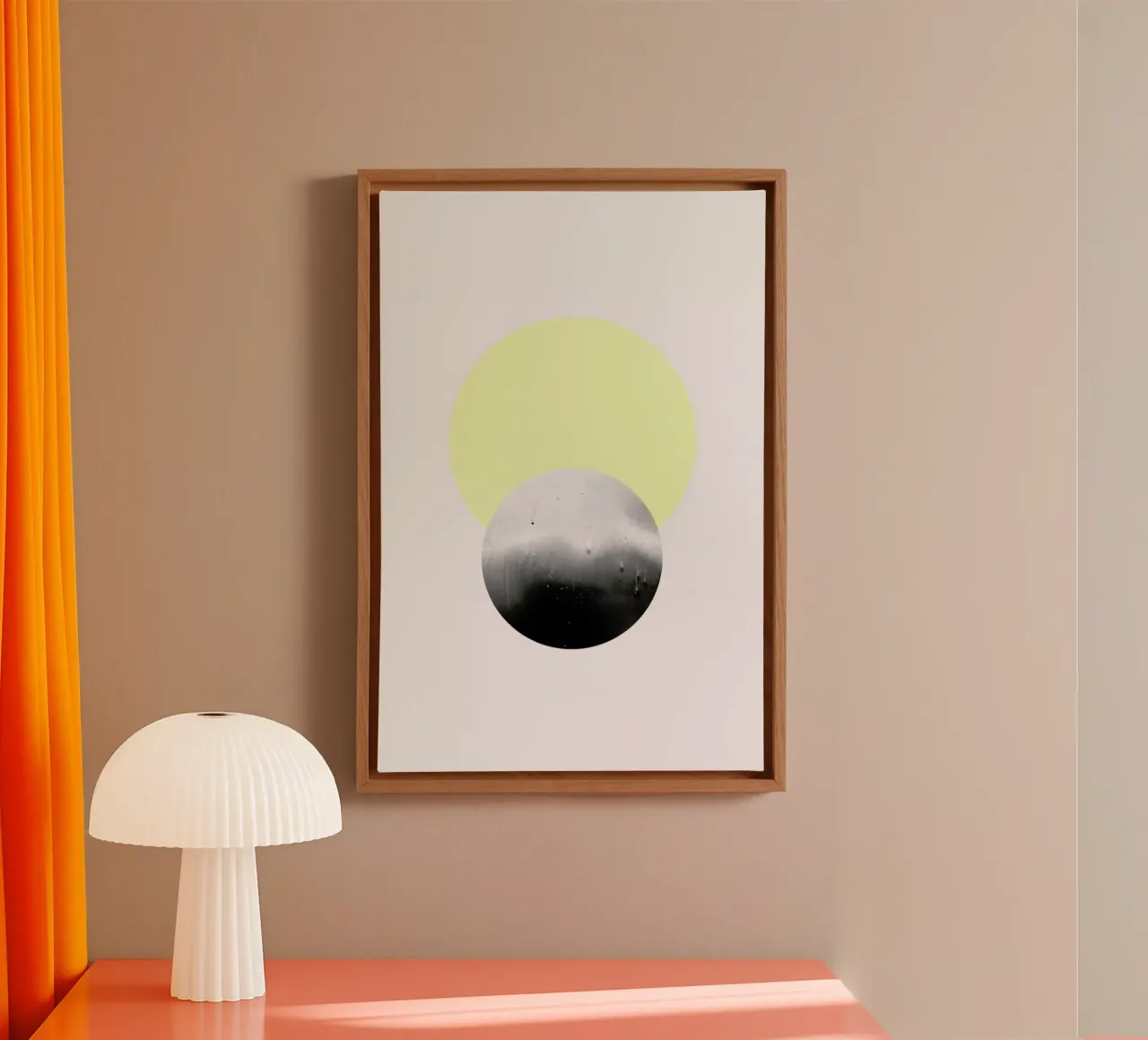 Sun & Moon canvas met Baklijst van STUDIO LEEMO