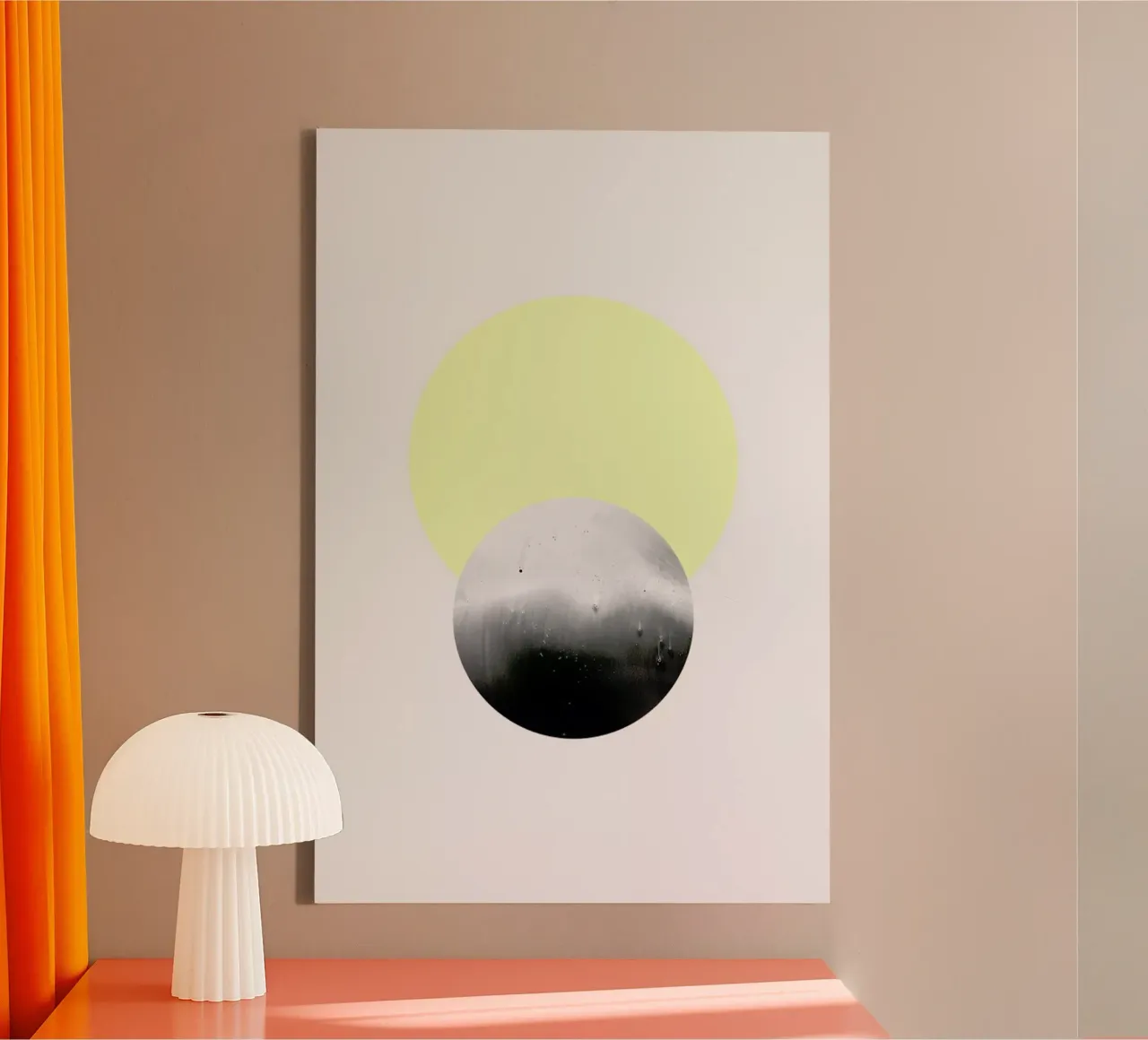 Sun & Moon canvas met Baklijst van STUDIO LEEMO