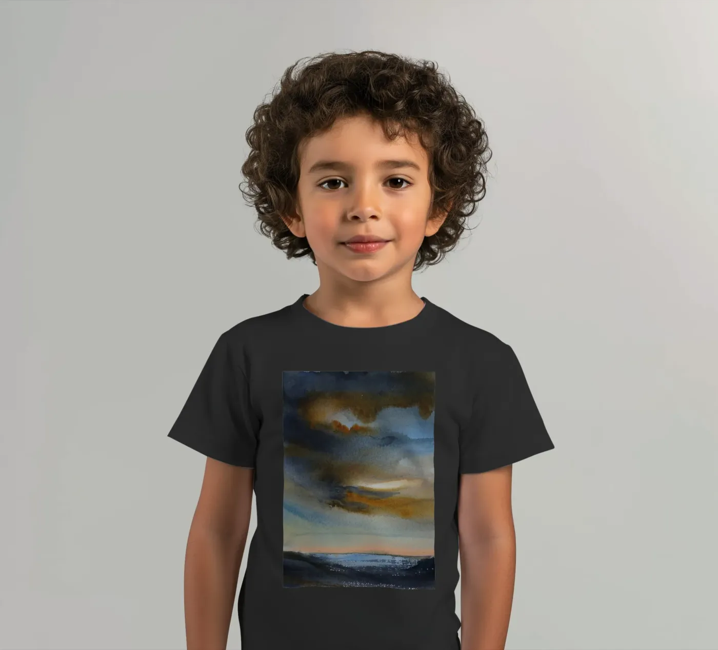 Hemelse Rook kinder t-shirt van Eva Nev Watercolor