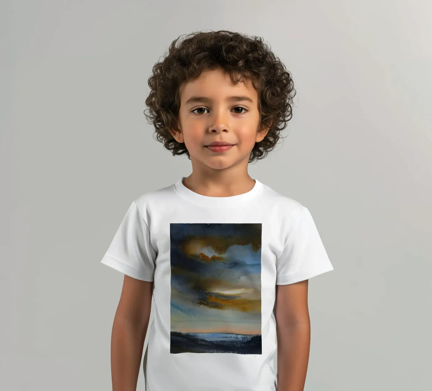 Hemelse Rook kinder t-shirt van Eva Nev Watercolor