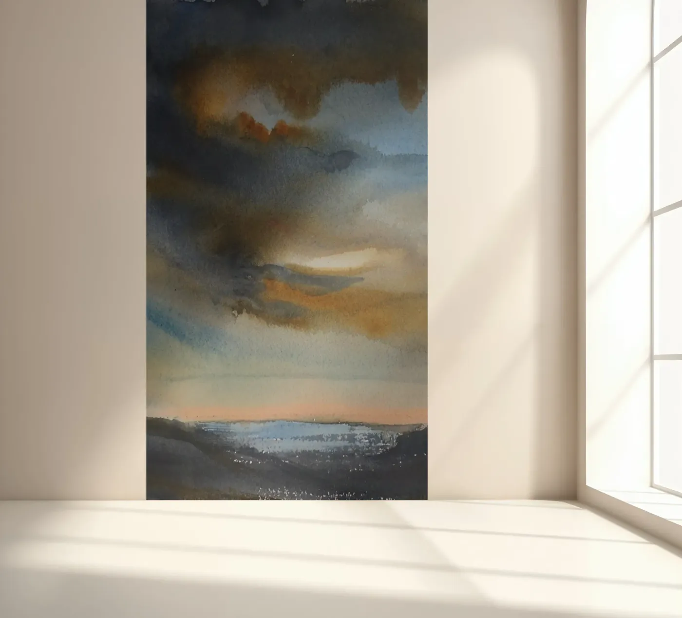 Celestial Smoke fotobehang van Eva Nev Watercolor
