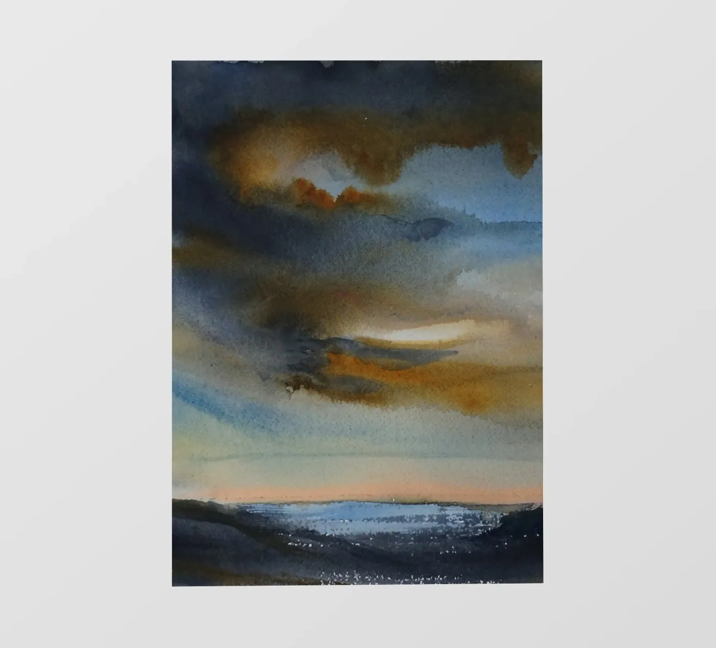Celestial Smoke fotobehang van Eva Nev Watercolor