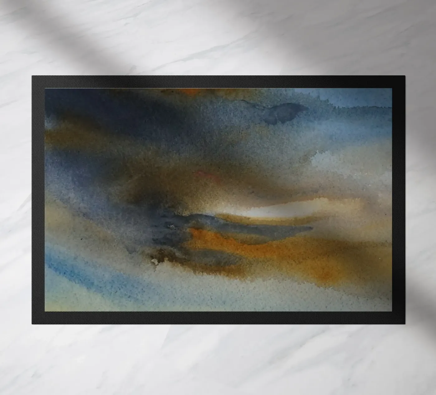 Celestial Smoke Fußmatte von Eva Nev Watercolor