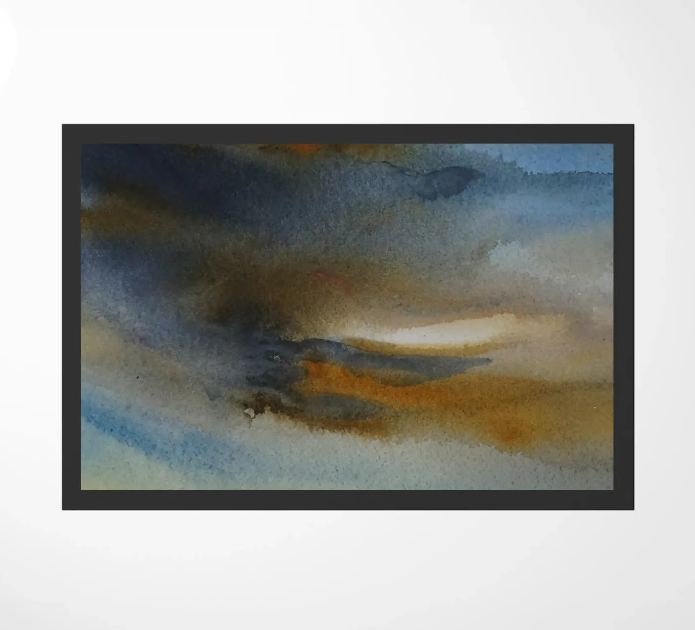 Celestial Smoke Fußmatte von Eva Nev Watercolor