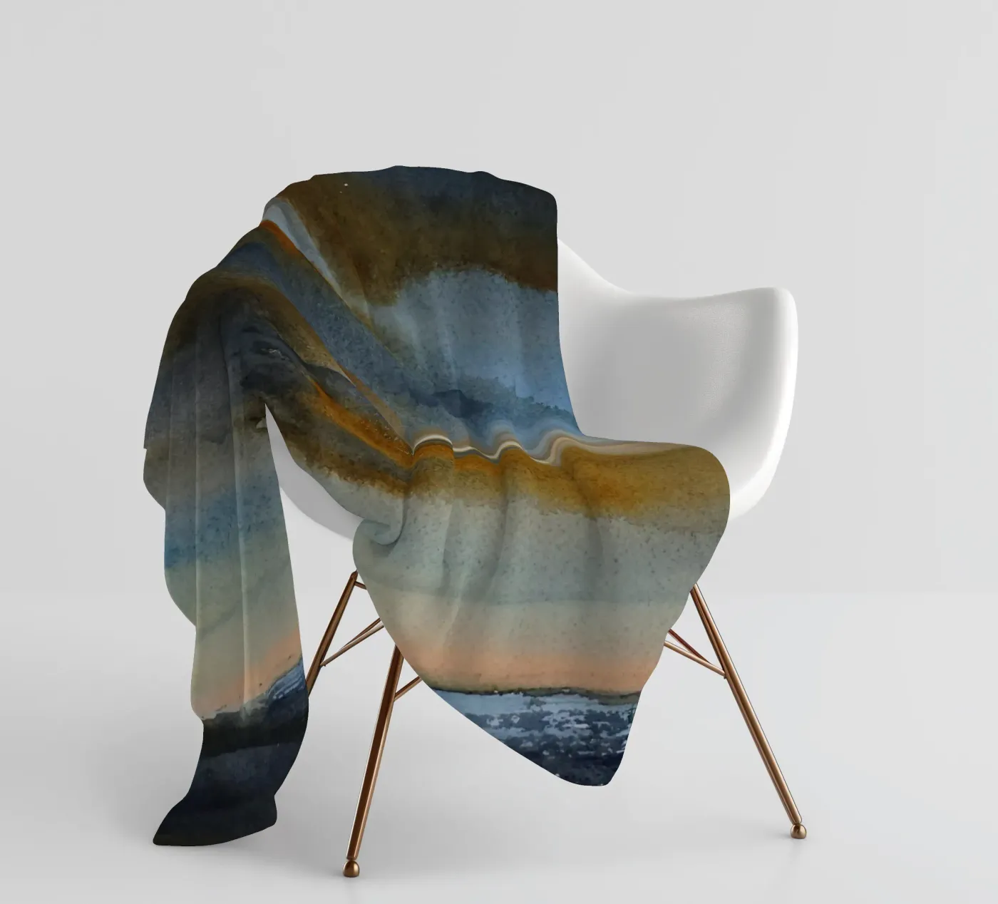 Celestial Smoke coperta in pile da Eva Nev Watercolor