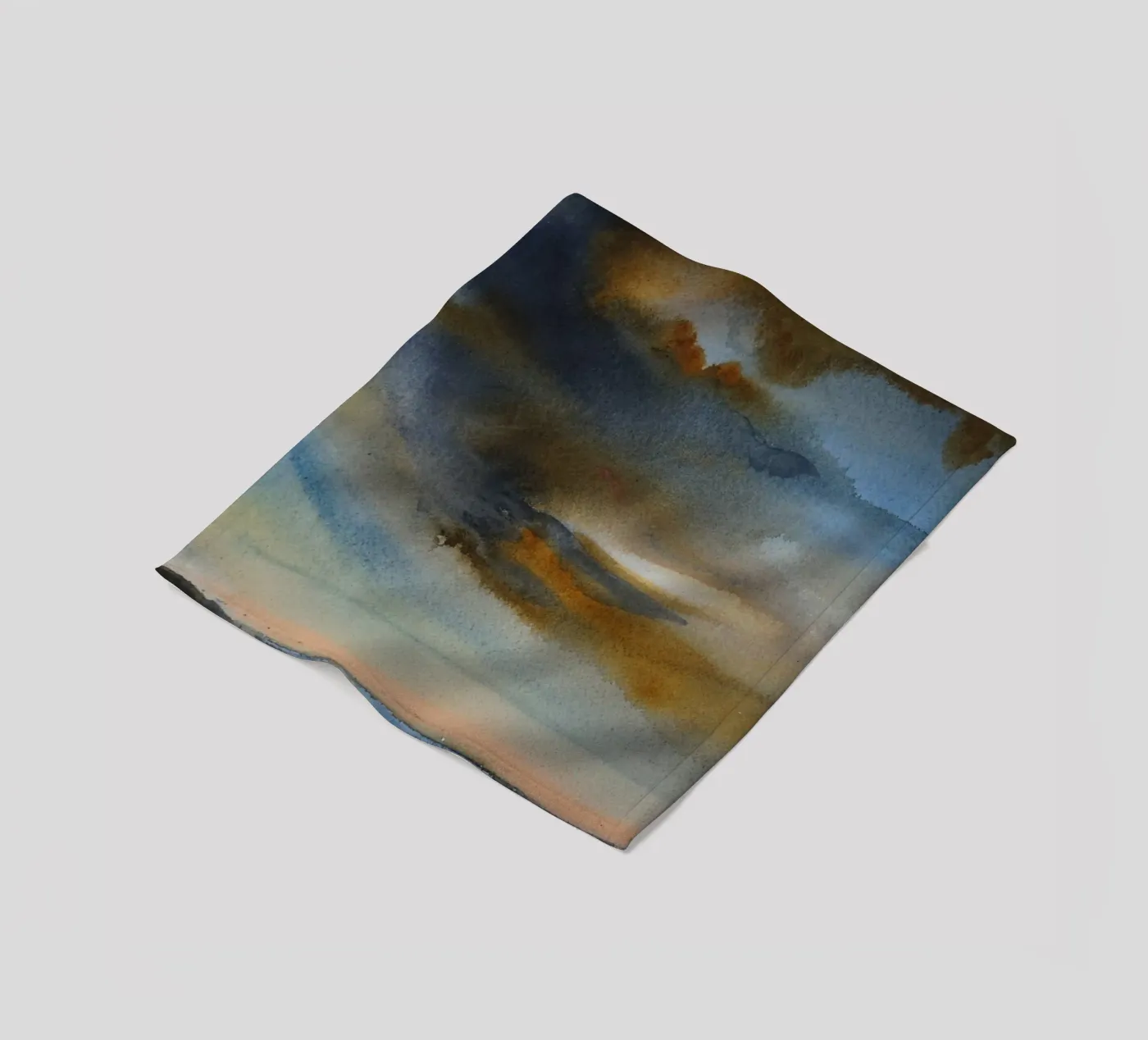 Celestial Smoke coperta in pile da Eva Nev Watercolor