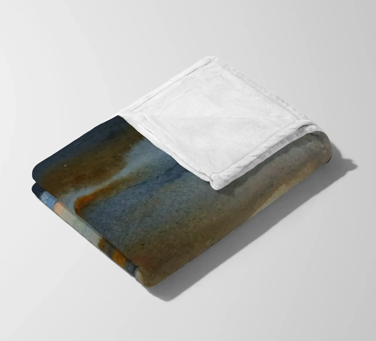 Fumo celeste coperta in pile da Eva Nev Watercolor