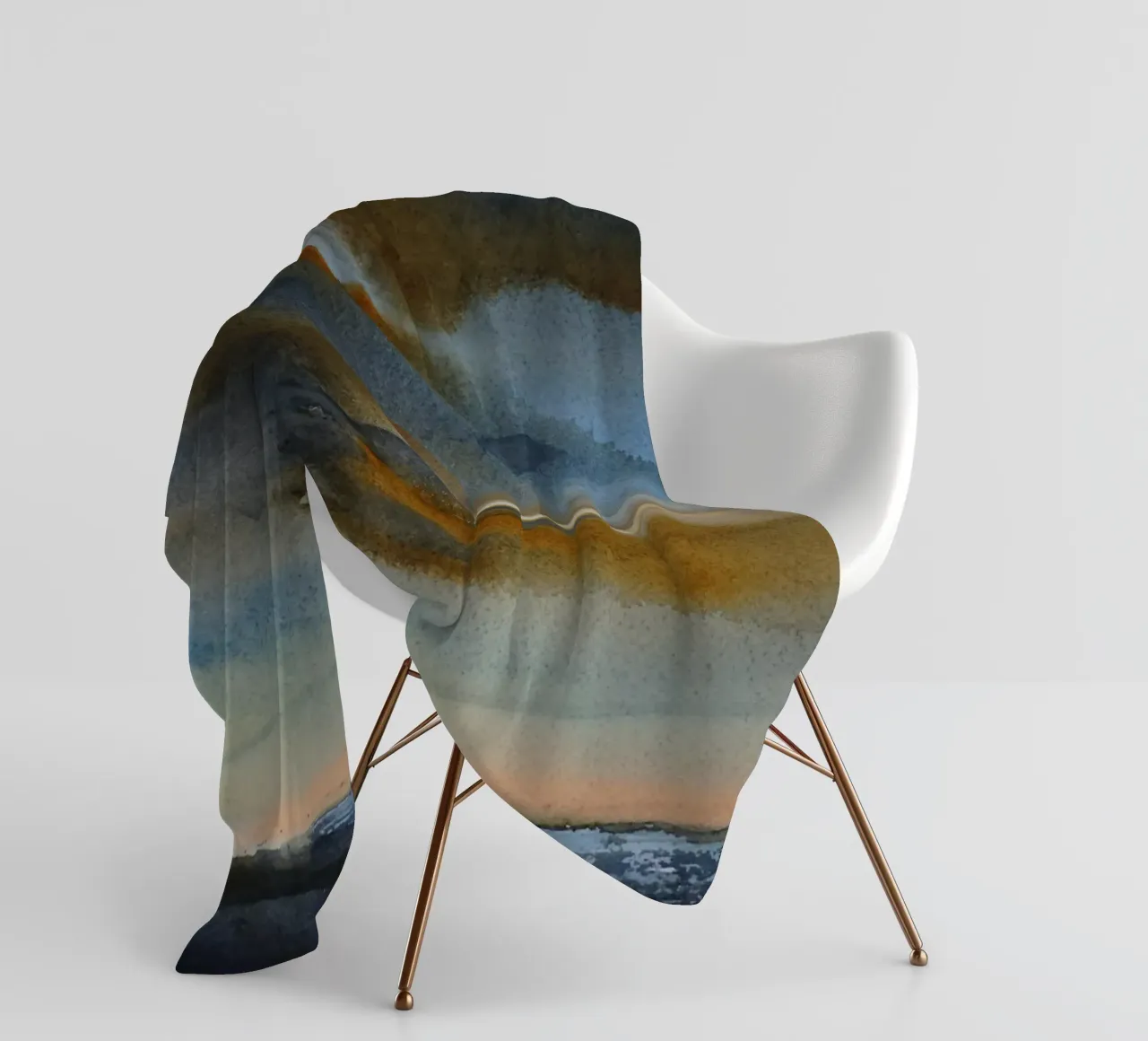 Celestial Smoke Fleecedecke von Eva Nev Watercolor