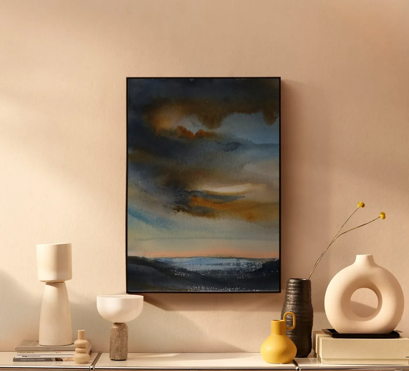 Celestial Smoke Acryl-Glas von Eva Nev Watercolor