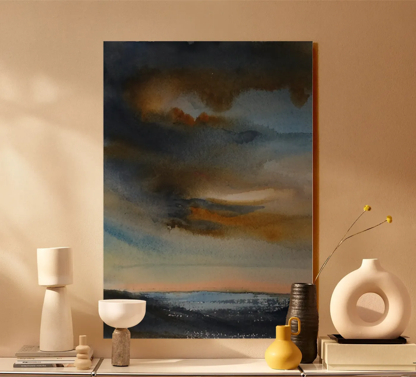 Celestial Smoke Acryl-Glas von Eva Nev Watercolor