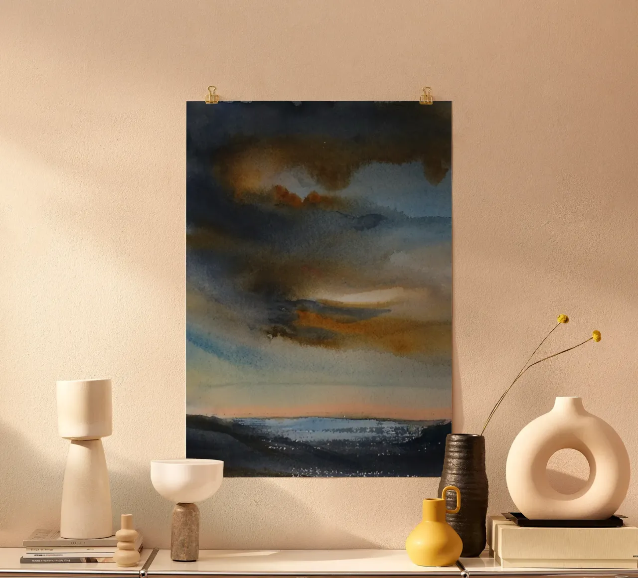 Hemelse Rook poster van Eva Nev Watercolor