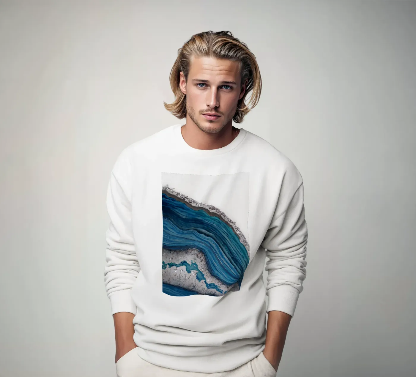 Agate sweatshirt by Eva Nev Watercolor