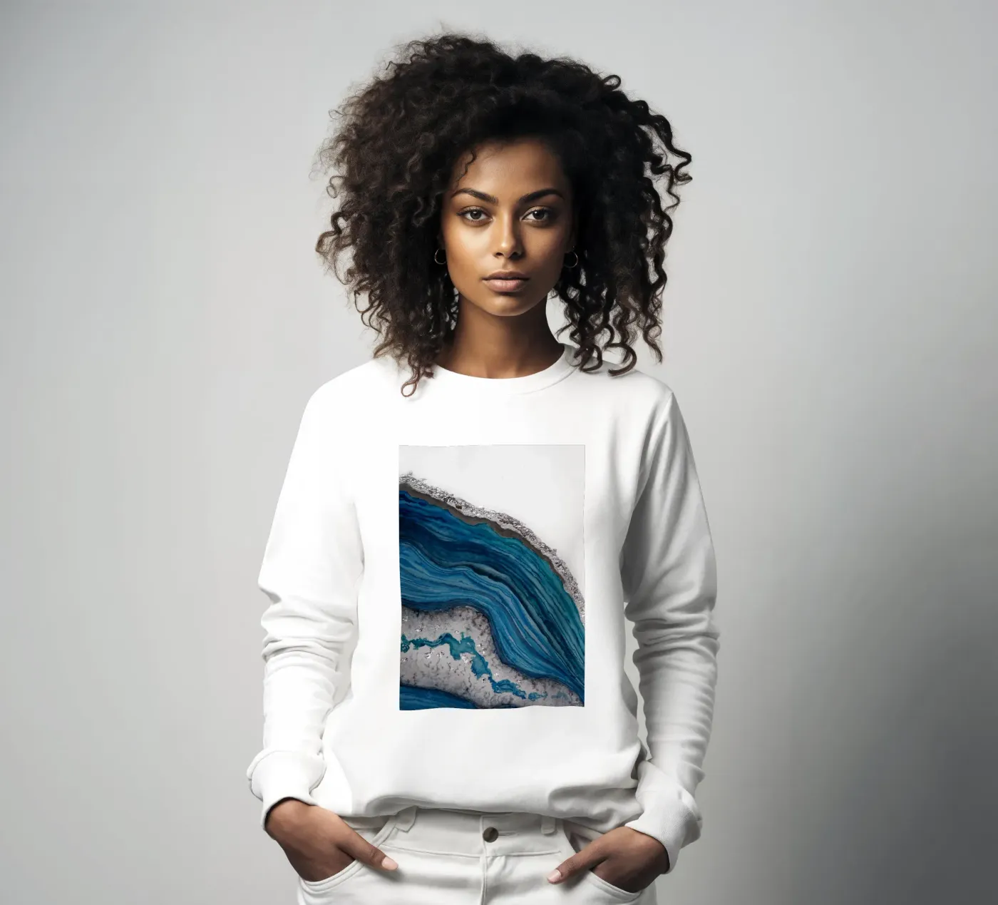 Agate sweatshirt by Eva Nev Watercolor