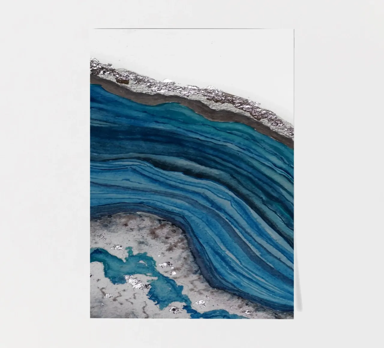 Agate sticker sheet by Eva Nev Watercolor