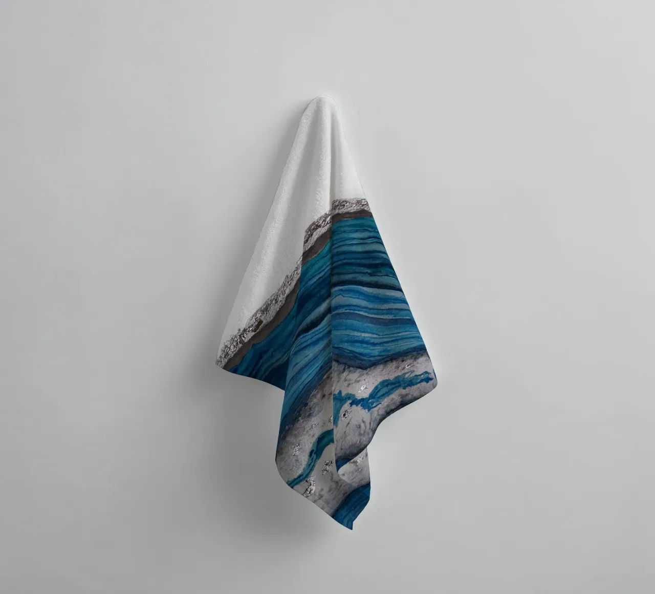 Agate towel by Eva Nev Watercolor