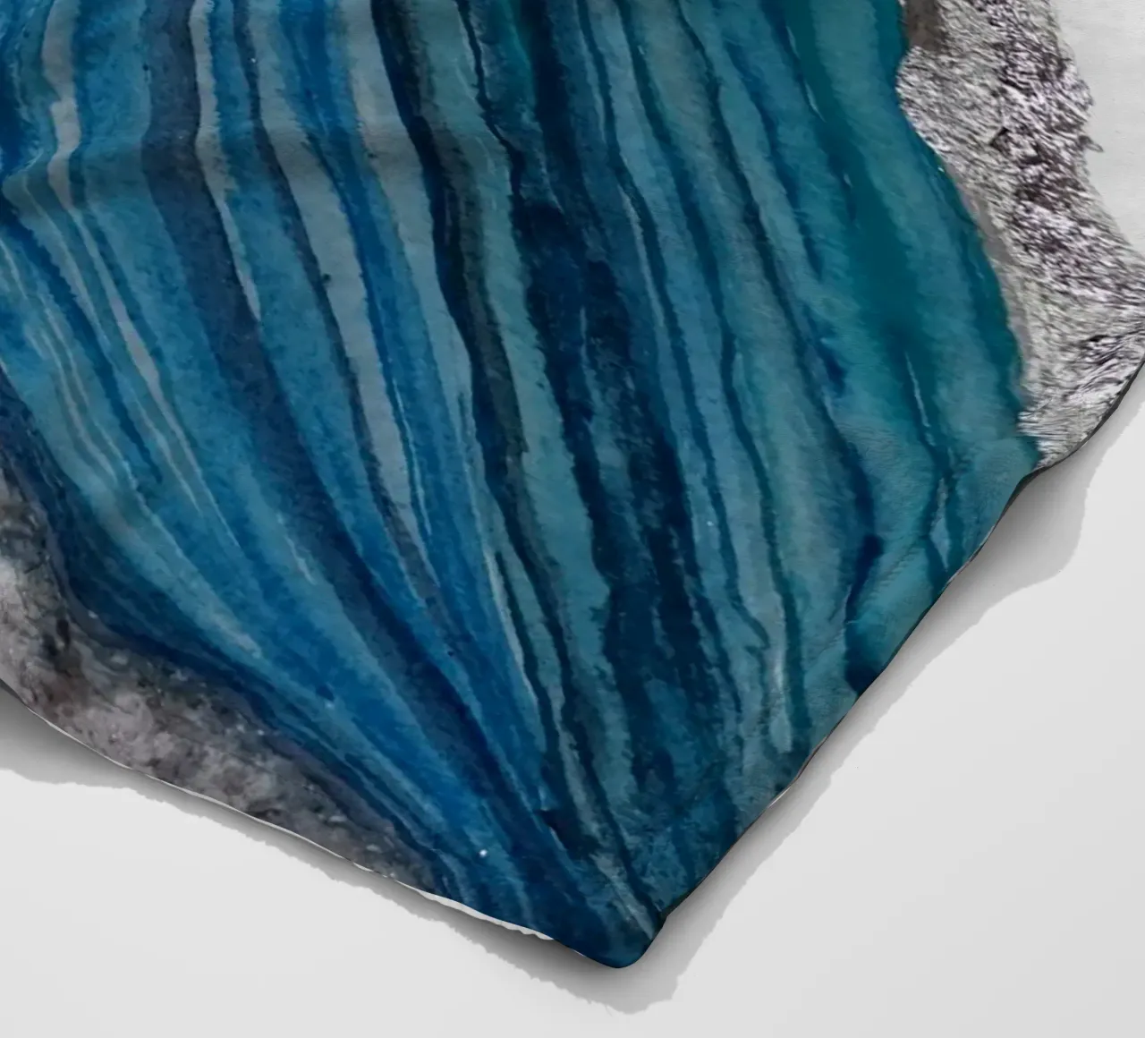 Agate Fleecedecke von Eva Nev Watercolor