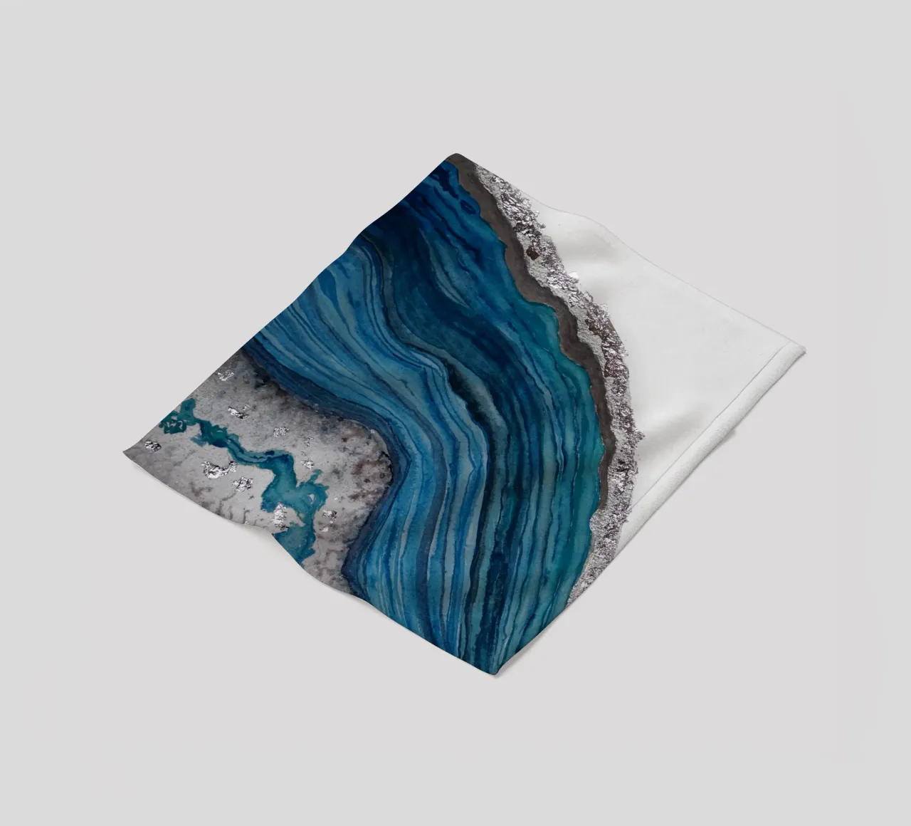 Agate Fleecedecke von Eva Nev Watercolor