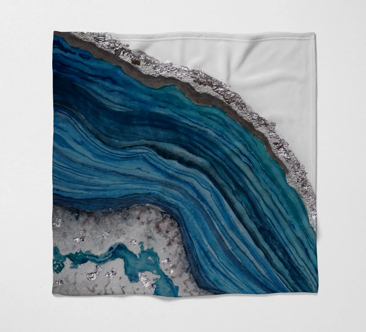 Agate Fleecedecke von Eva Nev Watercolor