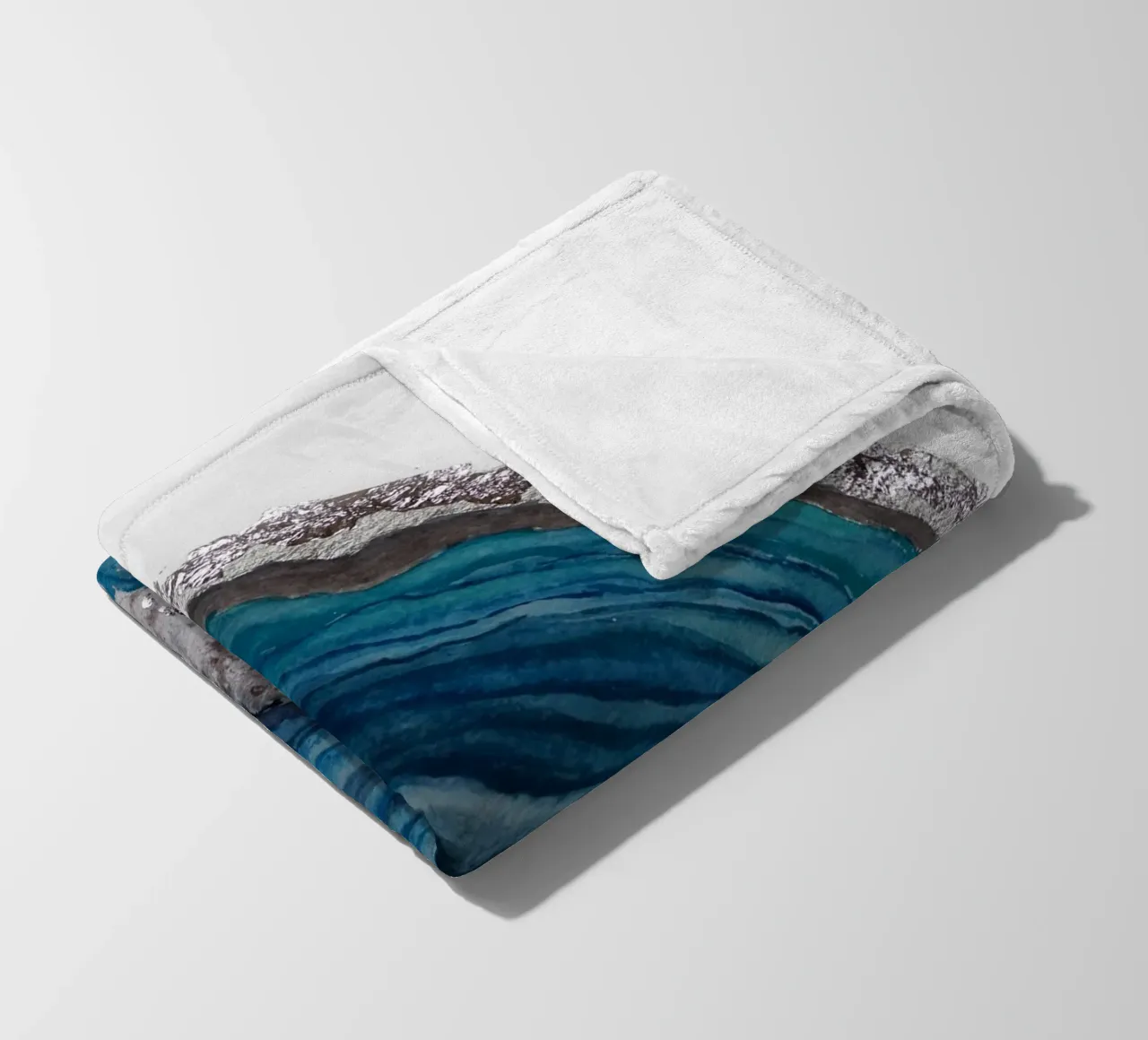 Agate Fleecedecke von Eva Nev Watercolor